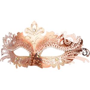 Hoshin Masquerade Mask, Mardi Gras Deecorations Venetian Masks for Womens (Rose Gold)