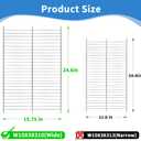 W10838310 Upright Freezer Wire Shelf, Compatible with Whirlpool Freezer Rack, Replacement AP5988763 W10581578 4363360 W11187306, Adapted Refrigerator WZF34X20DW06 WZF34X16DW01 WZF34X18DW03 Etc.
