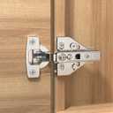 Furniware 10 Pack Full Overlay Soft Close Cabinet Hinges, Speed Control 4D Adjustment Full Overlay Hinge for Face Frame & Frameless Cabinet, Concealed Hardware Clip-On, 45~110 Open Angle