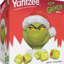 YAHTZEE Grinch Dice Game, Collectible Dice Cup with Green Dice, Christmas Themed Family Board Game, Classic Game with a Festive Dr. Seuss Twist, Officially Licensed Game & Merchandise