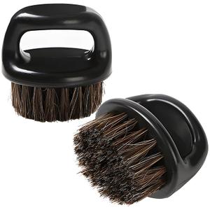 2-Pack Professional Knuckle Brush for Barbers - Essential Beard and Mustache Grooming Tool for Barbering and Styling - Suitable for All Hair Types.