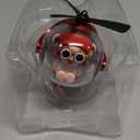 Red Bear Car Air Freshener with 6-Color Auto Light Up & 4 Scented Pads Light Fragrance, Decorative Auto Accessories,Cute Velentine's Day Small Gift (1 Count (Pack of 1)