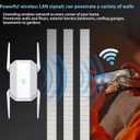 WiFi Extender Signal Booster for Home, Long Range Covers Up to 20000 Sq.Ft, Dual Band Internet Extender WiFi Booster, Works with All Router, with Ethernet Port, Banish WiFi Dead Zones