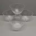 Suwimut 4 Pack Clear Plastic Serving Bowls, 135 OZ Large Round Plastic Bowls, 10 Inch Disposable Reusable Salad Mixing Bowl Buffet Containers for Catering, Party, Salad, Fruit, Chips, Popcorn, Snack