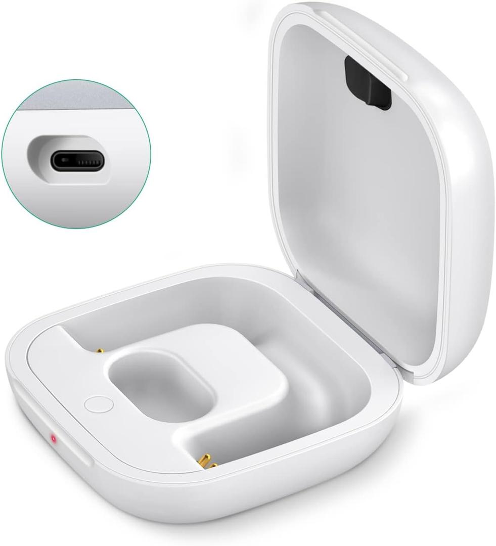 Charging Case Replacement Compatible with Powerbeats Pro Charger with Bluetooth Pairing Sync Button & 700mAh Built-in Battery (Not Include Power Beats Earbuds) White