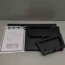 TEAMIX 24 inch Monitor Stand Riser, Black Wood & Steel Computer Monitor Stand with Storage, Laptop, PC, Printer Stand Riser for Desktop Office Desk Organizers