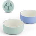 Elk and Friends Kids Porcelain Bowls with Silicone Suction Sleeves | Suitable for Babies/Toddlers | Microwave & Dishwasher Safe | Stay Put Dinnerware | Snack Dishes | 2 Pack