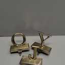 MCEAST Pack of 3 Christmas Stocking Holders Metal Mantel Stocking Clips Fireplace Stocking Hangers for Christams Decoration, Bronze