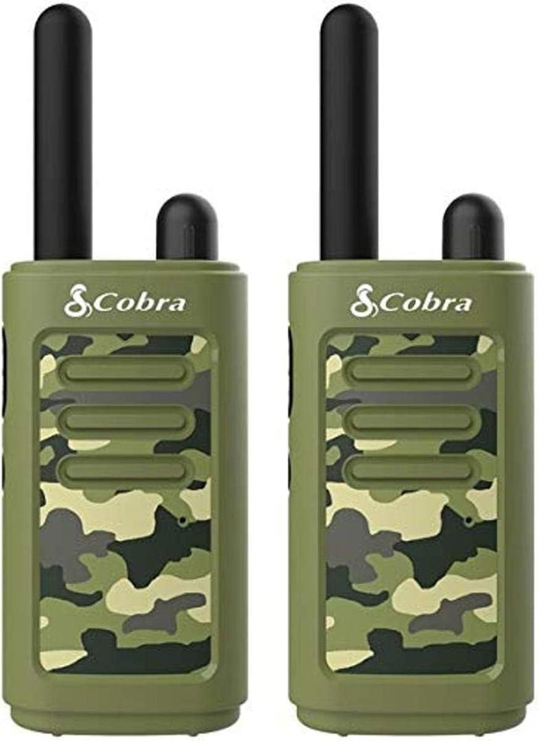Cobra HE150 G - Kid Friendly Walkie Talkies - 16-Mile Range, 2 Channels Two-Way Radio Set, Green, (2-Pack)