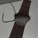 SANSTHS Wide Corset Belt for Women Lace-up Renaissance Corset Hight Waist Elastic Belt for Halloween Costume Parties (Brown, S)
