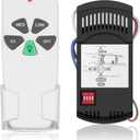 Universal Ceiling Fan Remote Control Kit, Replacement for Harbor Breeze Hampton Bay Hunter Litex, 3 Speed Control with Light Dimmer, Included FAN28R Receiver and Wall Mount