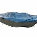 Pelican - Hull Mooring Boat Cover - Heavy Duty Waterproof UV Resistant Marine Grade Polyester - Fits 10-12 ft. Fishing Boats, Blue