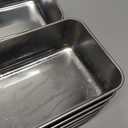 LIANYU Loaf Pans for Baking Bread, 9 x 5 Inch Stainless Steel Bread Loaf Pans for Sourdough, Cake Brownies, Heavy Duty Loaf Tins for Oven, Dishwasher Safe (Medium)