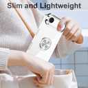 Tnarru Designed for iPhone Air Case with Stand [Magnetic Ring Holder Kickstand] Soft TPU Bumper Non-Yellowing Anti-Scratch Lightweight Slim for iPhone Air Case Silver and Clear (iPhone Air [6.5 Inch])