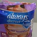 Always Discreet Adult Incontinence Underwear for Women and Postpartum Underwear, XXL, Up to 100% Bladder Leak Protection, 13 Count (2X-Large)