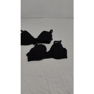 Amazon Essentials T-Shirt Bras for Women, Comfortable Underwire, Pack of 2 (34DDD, Black)