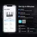 TP-Link Dual-Band BE5000 WiFi 7 Router Archer BE260 | 5-Stream 5Gbps | 12.5G WAN+12.5GLAN+31G Ports, USB 3.0 | 5 External Antennas | VPN Clients & Server | Easy-Mesh, HomeShield, MLO, Private IOT