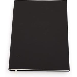 Large Thick Journal Notebook,Lined Papers,A4 8.4x11.4 inches,416 Pages,Soft Faux Leather Cover (Black,Ruled)