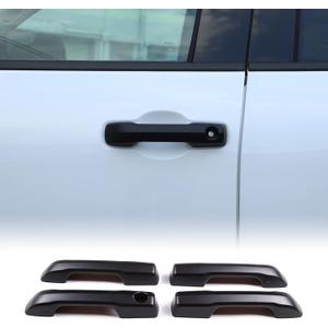 Aunginsy Auto Exterior Door Handle Protective Trim Cover Compatible with Toyota Tundra/Sequoia 2022-2026, Car Outside Front Rear Door Grab Handle Outer Protector Cover Decoration ABS Accessories
