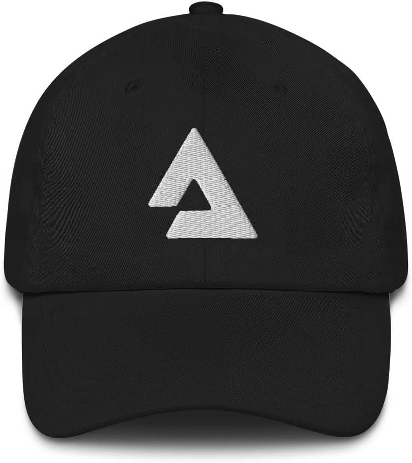 Hogue WS LLC Audius Cryptocurrency Logo Hat (Embroidered Dad Cap) (One Size, Black)