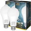 ORALUCE Motion Sensor Light Bulbs Indoor Outdoor 60 watt Equivalent, A19 E26 9W Motion Activated LED Bulb 3000K Warm White, Motion Sensor Light for Garage, Closet, Porch, Stairs, 2 Pack