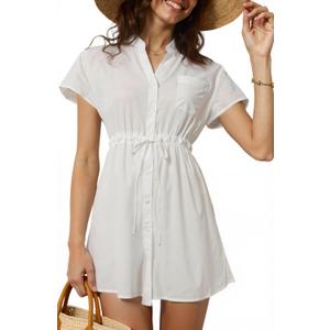 Women Swimsuit Coverup Bathing Suit Cover Ups Beach Bikini Swimwear 2025 Vacation Outfits (L)