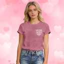 LBP Women Teacher Shirt Teaching is Heart Work T Shirt Casual Teachers Life Tee Tops (L)