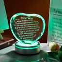Movdyka Gifts for Mom, Mothers Day Birthday Gifts Crystal Keepsake Mom Gifts from Son Daughter Best Valentines Day Ideas to My Mom Glass Decor Plaque, Clear