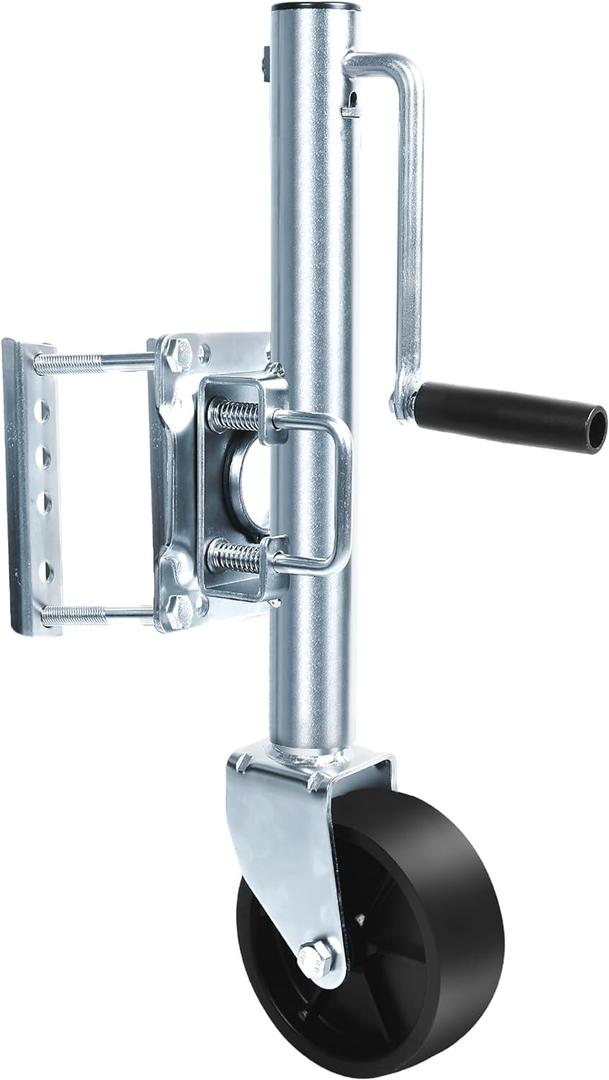 MaxxHaul 70148 10" Lift Swing Back Trailer Jack with Single Wheel - 1000 lbs. Capacity