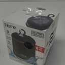 iHome Waterproof Bluetooth Speaker with Color Changing Lights, iP67 Certified Portable Speaker with Passive Subwoofer and Enhanced Bass (IBT155BXV)