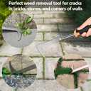 2026 Weed Puller Tool, 3 Pack New Garden Stainless Steel Weeder Tool Hand Weeder Tool,Multi-Purpose Weed Remover Tool Weeding Tools for Gardening(Rubber Handle)