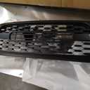 Front Grill Compatible With Toyota Tacoma 2001 2002 2003 2004 Matte Black Front Bumper Grille With Accessories/Letters/Amber Light Up