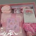 Gifts For Women,Birthday Presents,Birthday Gift Sets,Get Well Gift Baskets,Self-Care Gift Sets Featuring Blankets,Mug, Scented Candle,Soothing Spa Care SetsHeartwarming Gift Exclusively For Women (Pink)