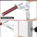 2x4 T Post Target Hanger, Tpost Bracket Metal AR500 Target Mount Stand Adjustable Steel Shooting Targets Holder for 3/16" to 1/4" Steel Targets Sihouette & Practice, White, 1 Pack