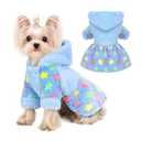 Dog Hoodie Sweater Winter Dog Clothes for Small Dogs Boy Girl Pet Sweater Dress for Dogs Cold Weather Coats Fall Puppy Sweatshirt Chihuahua Yorkie Cat Sweater Costumes (XX-Small (Chest 11in ), Blue)
