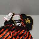 BanKids Pirate Costume Kids Pirate Hat Eye Patch Role Play Girls Dress Up Halloween Costume Cosplay Medium