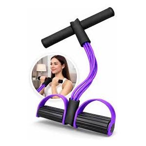 Results with Safe Low-Impact Design | Multifunction Pedal Resistance Band | Home Gym Equipment for Women | 30-Day Support