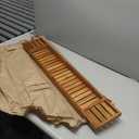 VaeFae Teak Bathtub Tray, Wooden Bath Caddy for Bathtub, Bath Tub Wood Table for Tub (33.8" x 6" x 1.8")