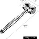 Stainless Steel Meat Tenderizer Tool, Premium Meat Mallet with Non-Slip Grip, Dual-Sided with Heart Shape Design for Tenderizing Steak, Poultry & Chicken Cutlet, Dishwasher Safe, Lifetime Replacement