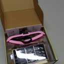 Magnifying Glass with Light, 1.5X-5.0X Magnifying Glasses, Rechargeable Magnifier Headset with Light, Head Magnifier with 4 Detachable Lenses, Magnify Glasses for Close Work Crafts Jewelry, Pink