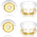 Earring Backs,18K Gold Silicone Earring Backs for Studs/Droopy Ears,Locking Secure Earring Backs for Heavy Earring,No-Irritate Hypoallergenice Soft Clear Earring Backs for Adults