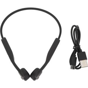 Bone Conduction Earphones, Noise Cancelling Open Ear Headset IPX7 Water Proof 8Hr Playtime for Running, Cycling, Gym