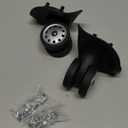 Multihole Suitcase Wheel, a Pair A88 Black Luggage Multihole Wheel Universal Suitcase Replacement Outdoor Supplies