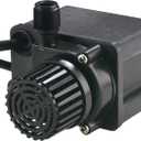 Little Giant PE-2.5F-PW 115 Volt, 1/28 HP, 475 GPH Submersible Direct Drive Pump for Small Ponds or Fountain with 15-Ft. Cord, Black, 566612