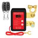 Kill Switch for Car - Remote Battery Disconnect Switch 12v, 240A, Upgrade Smart Voltage with LED Screen, Anti-Theft, Prevent Battery Drain