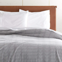 Rory Geo Grey King Blanket CB2 Size 111x93 in