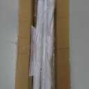 White Shower Curtain Rod 31 to 68 Inch,1 Inch Diameter Adjustable Spring Tension Stainless Steel Telescoping Rod,Easy Install,No Rust