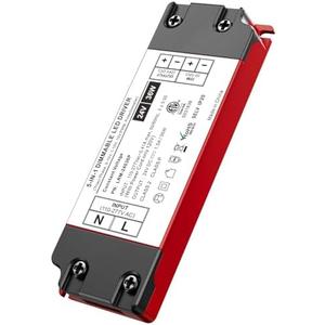 24V Dimmable led Driver, 36W Triac ELV/MLV LED Transformer Compatible with Lutron&Leviton Switches, Dimmable Led Power Supply 36W 24V for LED Light Stirps, Smooth Flicker Free Dimming