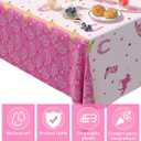 142Pcs Western Cowboy Cowgirl Party Decorations Rodeo Party Decorations Cowboy Cowgirl Balloons Backdrop and Tablecloth Set for Country Western Theme Birthday Baby Shower Decor