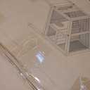 2-Story Guinea Pig Cage with Stand, Indoor Wooden Hamster Cage with Ramp, Pull-Out Tray, Hideout & Platform, Acrylic Transparent Small Animal Habitat for Chinchillas, Ferrets, Hedgehogs,Grey